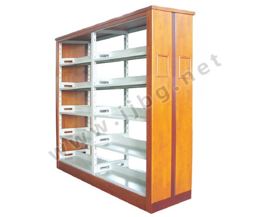 點(diǎn)擊查看商品:高檔五層雙面雙柱鋼木書(shū)架